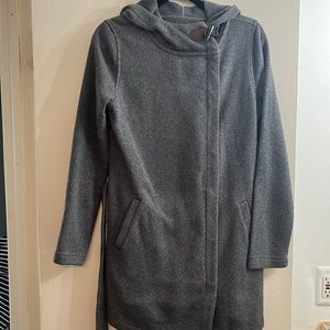 Roots Canada Belted Grey Hooded Sweater